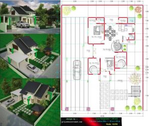  Gambar  Desain Dan Denah  Tipe Tipe Rumah  Terbaru 2020  