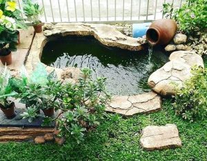 Desain Taman Minimalis di Lahan Sempit dengan Kolam