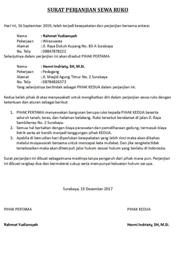 Contoh Surat Notis Keluar Rumah Sewa Pdf