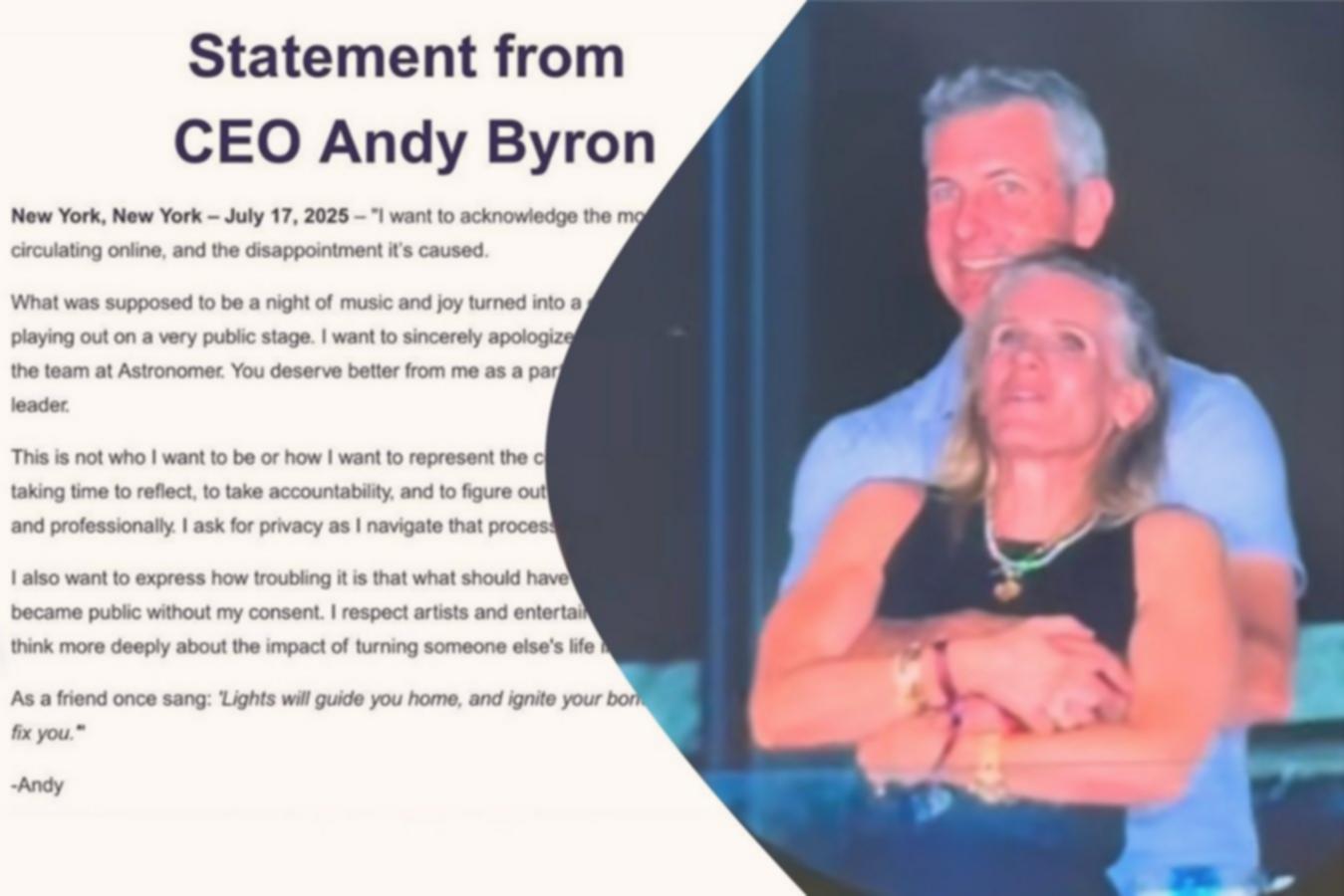 Surat Minta Maaf Viral di Konser Coldplay: Andy Byron & Istri?