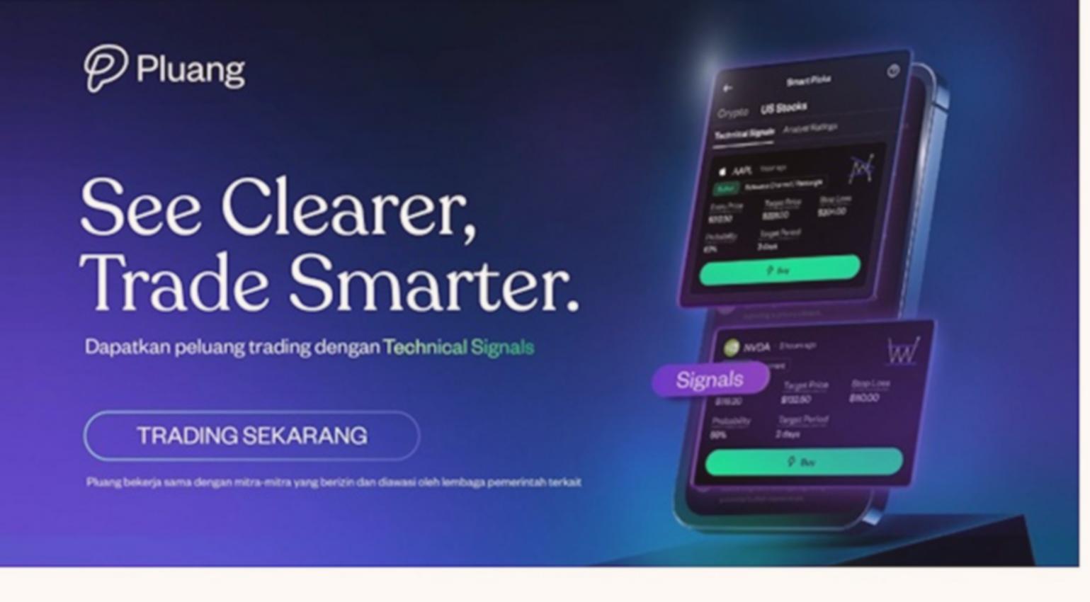 Pluang luncurkan fitur technical signals & screener untuk pro trader saham dan kripto