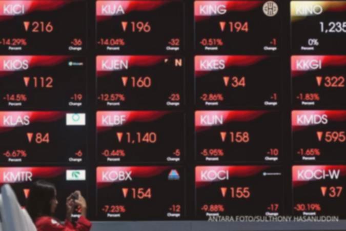 IHSG melemah pada perdagangan Selasa (3/2) pagi, BUMI, PGEO, AADI top losers LQ45